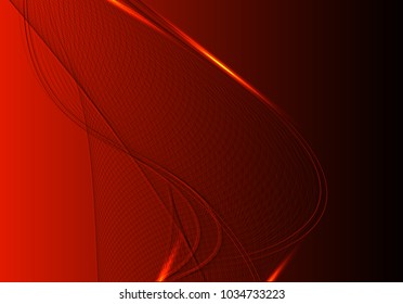 Abstract wave background advertising vector shiny colorful line red black
