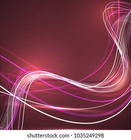 Abstract wave background advertising vector shiny colorful line red black