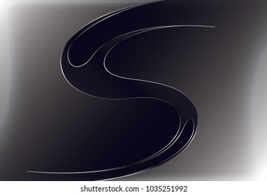 Abstract wave background advertising vector shiny colorful line black white