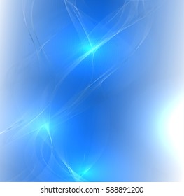 Abstract wave background advertising vector shiny colorful line blue