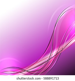 Abstract wave background advertising vector shiny colorful line purple