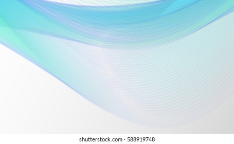 Abstract wave background advertising vector shiny colorful line blue
