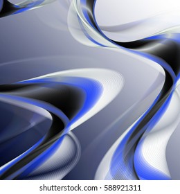 Abstract wave background advertising vector shiny colorful line blue