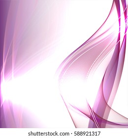 Abstract wave background advertising vector shiny colorful line red