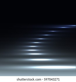 Abstract wave background advertising vector shiny colorful line Stairs of light blue