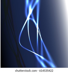 Abstract wave background advertising vector shiny colorful line blue white
