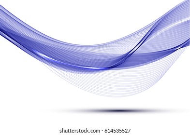 Abstract wave background advertising vector shiny colorful line blue white
