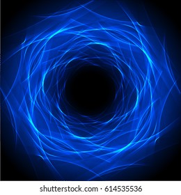 Abstract wave background advertising vector shiny colorful line blue white

