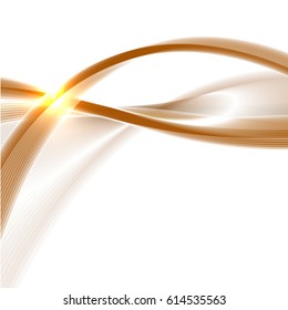 Abstract wave background advertising vector shiny colorful line yellow white