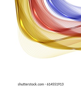 Abstract wave background advertising vector shiny colorful line blue red yellow white

