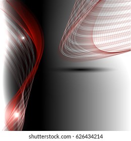 Abstract wave background advertising vector shiny colorful line red

