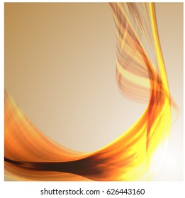 Abstract wave background advertising vector shiny colorful line yellow