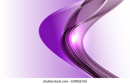 Abstract wave background advertising vector shiny colorful line purple