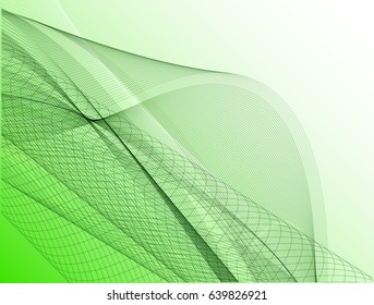 Abstract wave background advertising vector shiny colorful line green
