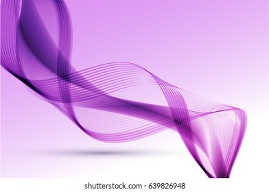 Abstract wave background advertising vector shiny colorful line purple