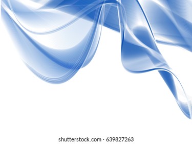 Abstract wave background advertising vector shiny colorful line blue