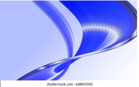 Abstract wave background advertising vector shiny colorful line blue