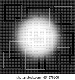 Abstract wave background advertising vector shiny colorful line Circles and Squares black