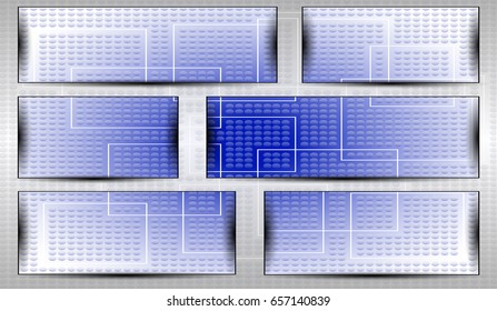 Abstract wave background advertising vector shiny colorful line Circles and Squares blue
