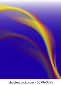 Abstract wave background advertising vector shiny colorful line blue yellow