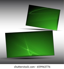 Abstract wave background advertising vector shiny colorful line set green