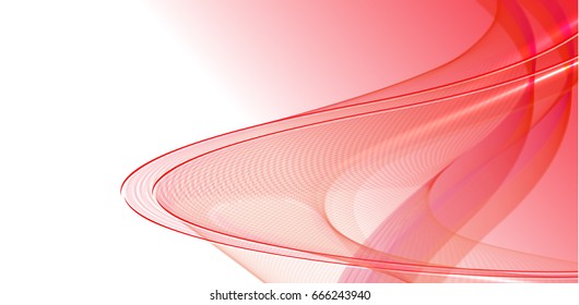 Abstract wave background advertising vector shiny colorful line red