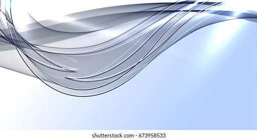 Abstract wave background advertising vector shiny colorful line blue