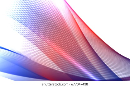 Abstract wave background advertising vector shiny colorful line blue red