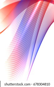 Abstract wave background advertising vector shiny colorful line blue red
