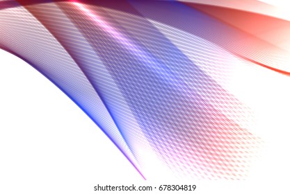 Abstract wave background advertising vector shiny colorful line blue red