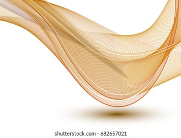 Abstract wave background advertising vector shiny colorful line yellow
