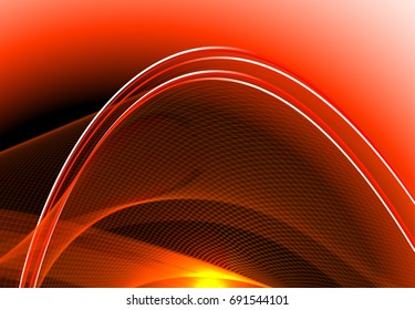 Abstract wave background advertising vector shiny colorful line red