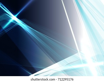 Abstract wave background advertising vector shiny colorful line blue