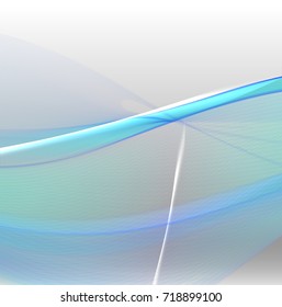 Abstract wave background advertising vector shiny colorful line blue