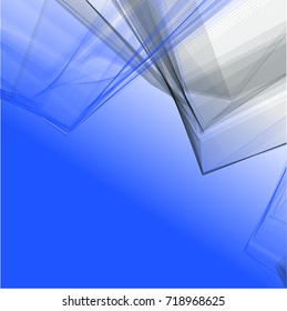 Abstract wave background advertising vector shiny colorful line blue