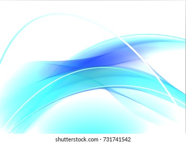Abstract wave background advertising vector shiny colorful line blue