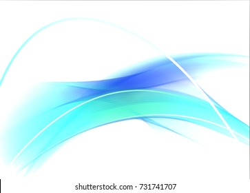 Abstract wave background advertising vector shiny colorful line blue