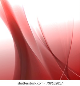 Abstract wave background advertising vector shiny colorful line red