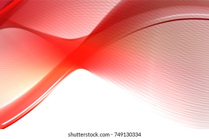 Abstract wave background advertising vector shiny colorful line red