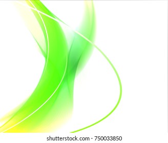 Abstract wave background advertising vector shiny colorful line green