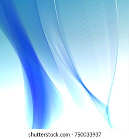 Abstract wave background advertising vector shiny colorful line blue