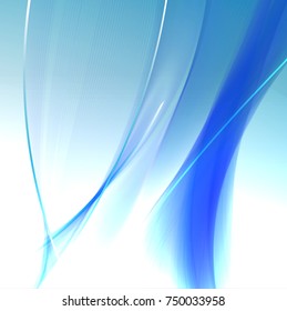 Abstract wave background advertising vector shiny colorful line blue