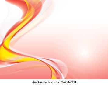 Abstract wave background advertising vector shiny colorful line red