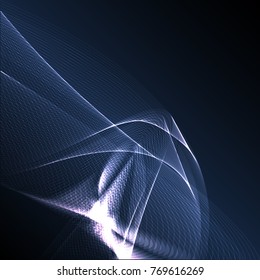 Abstract wave background advertising vector shiny colorful line blue