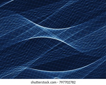 Abstract wave background advertising vector shiny colorful line blue black