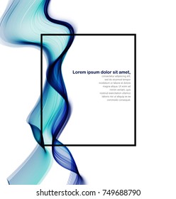 abstract wave. abstract background for banner or card. flight tissue. Soft wave is beautiful background for beauty flyer. The illustration of dynamics and blowing. frame for text. like water falling
