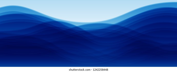 abstract wave background blue