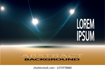 Abstract wave background blue