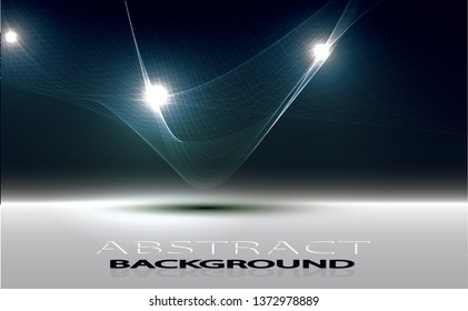 Abstract wave background blue