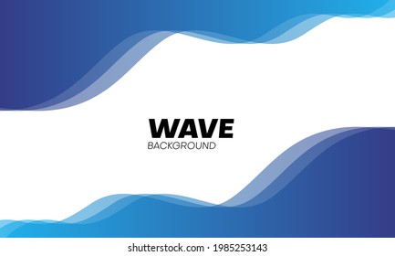 abstract wave background with blue color